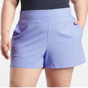 Athleta Women's Brooklyn Shorts Periwinkle Size 18 NWT